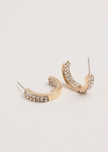 Phase Eight Crystal Hoops Jewellery Gold USA | 7391640-DS